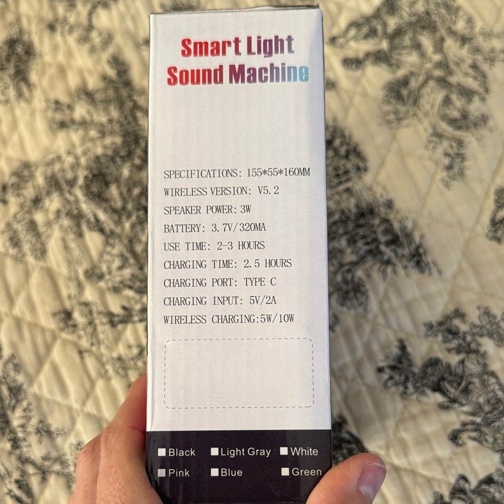 Smart Light Sound Machine - Black - Picture 3 of 5